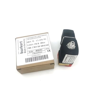 00134245 Sabuk Burkert Solenoid Valve 6013 Tipe 2/2 Segel FKM yang ditutup secara normal 24VDC 8W 0~25bar