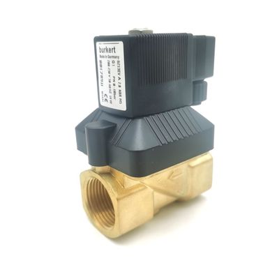 Burkert Solenoid Valve FKM Seal 00126091 24VDC 8W 0~6bar 6013 Tipe Direct Acting G1/8 Inch 2/2 Biasanya Ditutup 3.0 Aliran Lubang