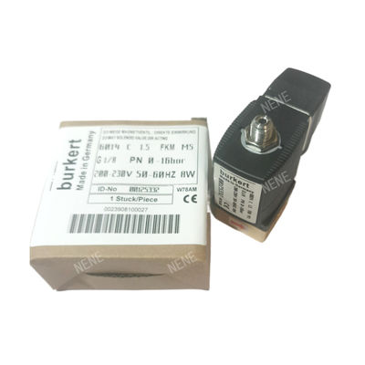 G1/4 Burkert Solenoid Valve 00125302 6013 Tipe Direct Acting Inch 2/2 Normal tertutup 3.0 Flow Hole FKM Disegel Brass Valve Body 24VAC 8W 0~10bar