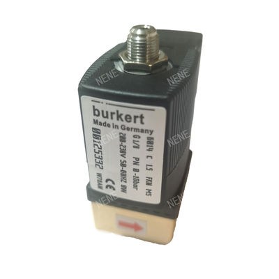 G1/4 Burkert Solenoid Valve 00125302 6013 Tipe Direct Acting Inch 2/2 Normal tertutup 3.0 Flow Hole FKM Disegel Brass Valve Body 24VAC 8W 0~10bar