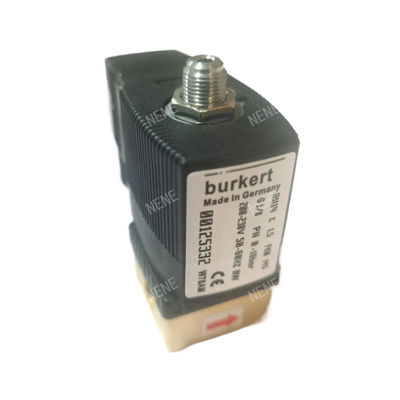 G1/4 Burkert Solenoid Valve 00125302 6013 Tipe Direct Acting Inch 2/2 Normal tertutup 3.0 Flow Hole FKM Disegel Brass Valve Body 24VAC 8W 0~10bar
