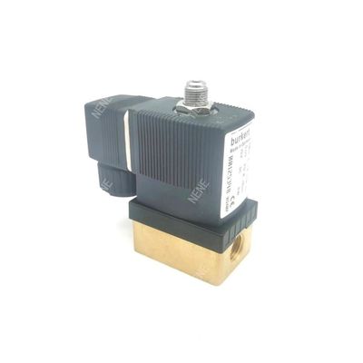 FKM Seal Solenoid Valve G1/4 Inch G1/4 Inch 00125304 6013 Tipe Aksi Langsung 2/2 Biasanya Ditutup 3.0 Lubang Aliran FKM Seal 220VAC 8W 0~10bar Brass Valve Body