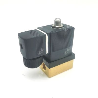 FKM Seal Solenoid Valve G1/4 Inch G1/4 Inch 00125304 6013 Tipe Aksi Langsung 2/2 Biasanya Ditutup 3.0 Lubang Aliran FKM Seal 220VAC 8W 0~10bar Brass Valve Body