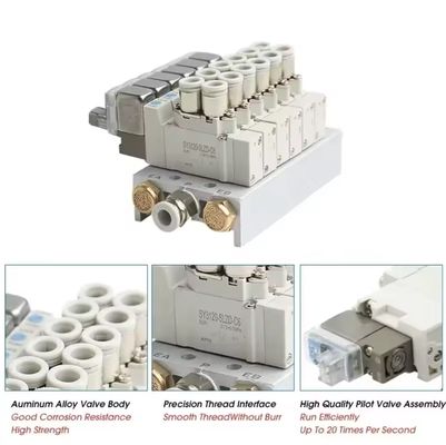 Soft Seal SMC Solenoid Valves SY3320-5LZD-M5 SY3320-6LZD-M5 Seri SY