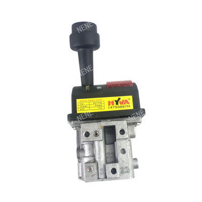 14750667H HYVA JQF34-A 2 Way Dump Truck Controls Valves Oval Shape Rubber Handle