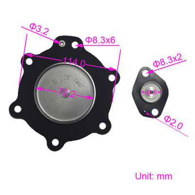 ASCO C113827 Nitrile/Buna atau Viton Pulse Valve Diaphragm SCG353A047 Pulse Valve