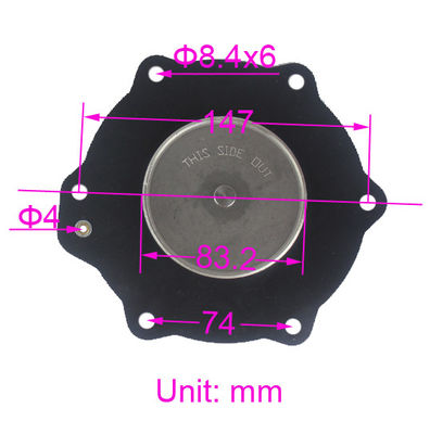 C113686 NBR VITON Diaphragm Maintenance Kit Untuk SCG353A051 ASCO 2 1/2 "Dust Collector Solenoid Pulse Jet Valve Membrane Repair Kit