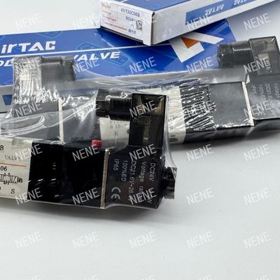 4V130C-M5 AIRTAC katup elektromagnetik AC220V DC24V 5/3-Way Proof Ledakan
