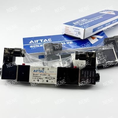5 Way 3 Posisi 4V130E-06 Air Fluid AIRTAC Solenoid Valve Dengan Aluminium Alloy Body