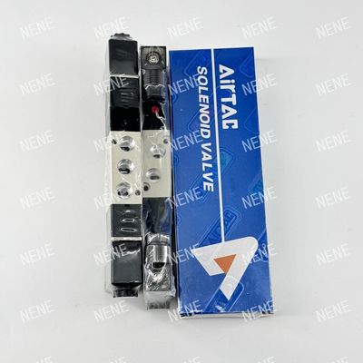 5 Way 3 Posisi 4V130E-06 Air Fluid AIRTAC Solenoid Valve Dengan Aluminium Alloy Body