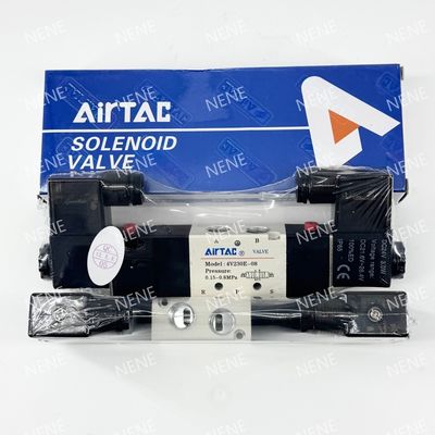 4V330C-10 Aluminium Alloy AIRTAC Solenoid Valve Untuk Mesin dan Peralatan Pneumatik