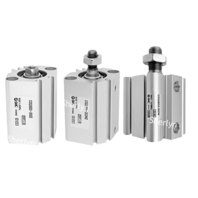 SMC CQ2A12-10D Silinder Standar CQ2, Bore Silinder 12 mm, Langkah 10 mm L, Aksi Silinder Aksi Ganda, Pemasangan Berulir di Kedua Ujung