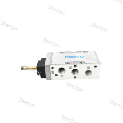 Festo MFH-5-1/4-B Solenoid Valve, 5/2 Monostable Mec Spr, Int Pilot, 2-10 Bar