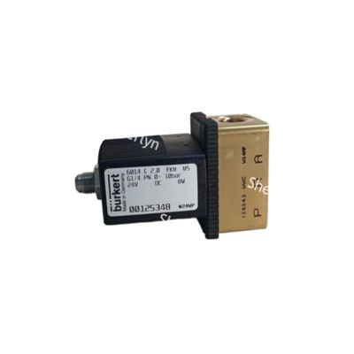 Burkert 00126140 Normally Closed G1/4 Brass Body 2.0 Flow Hole