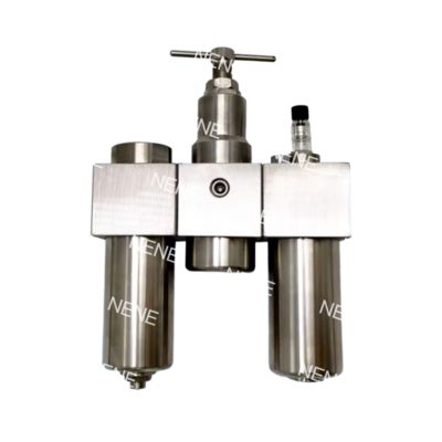 SFSRSL200 Set Tiga Baja Tahan Karat SUS316 Pneumatik Filter Regulator Pelumas G1/4 Pengaturan Tekanan