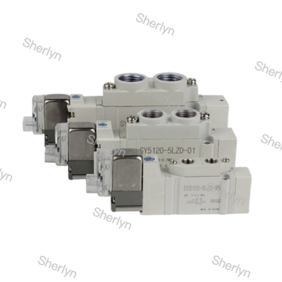 SMC Solenoid Valve SY Series SY5220-6LZD-C8 DC12V Satu sentuhan pipa