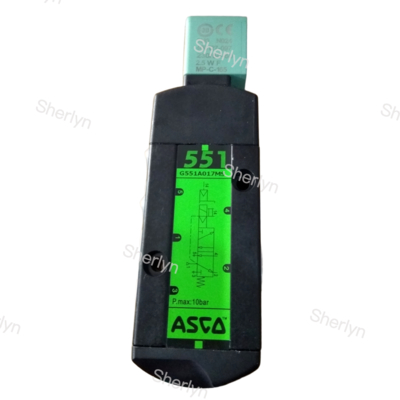 ASCO Dua Posisi Ventil Solenoid Lima Cara SCG551A018MS Double Coil