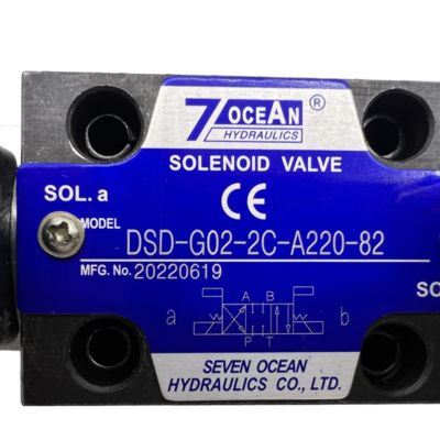 7ocean DSD-G02-2C-A220-82 Katup Solenoid Pneumatik Katup Solenoid Hidraulik