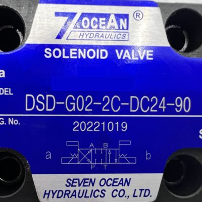 Katup Elektromagnetik Tegangan DSD-G02-2C-DC24-90 DC24V 7OCEAN