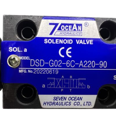 Katup Solenoid Pneumatik 7OCEAN DSD-G02-6C-A220-90 AC220V