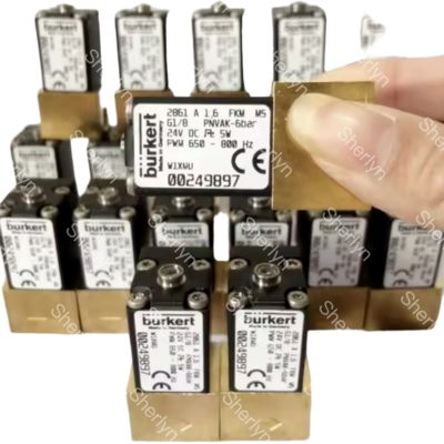 Burkert 6281 Tipe 00221845 G1/2 NBR Katup Badan Kuningan Tersegel AC24V