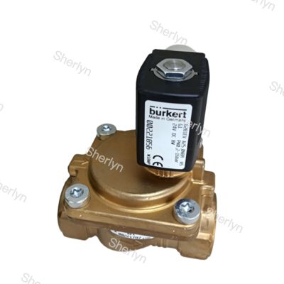 Burkert 00322517 G1/4 EPDM Katup Badan Kuningan Tertutup DC24V