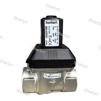 Katup Elektromagnetik Baja Tahan Oksidasi BURKERT Tipe 6281 G1 00228395 AC220V