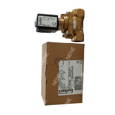 BURKERT Tipe 6281 Solenoid Valve 00270143 G1 1/4 2/2 NC Brass Body Manual Override 40.0 Aliran Orifisi NBR Seal AC220V 8W 0.2-16bar