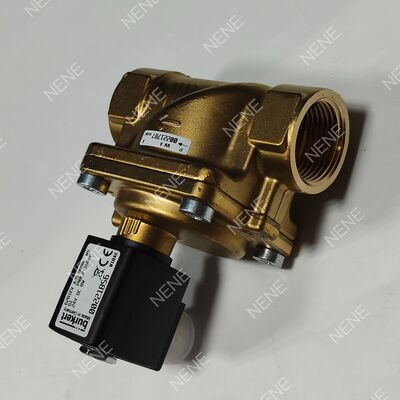 G3/4 Port Industrial Solenoid Valve BURKERT Type 6281 00221874 2/2 Normal tertutup Badan Kuningan FKM Seal 13.0 Aliran Orifisi DC24V 8W 0.2-16bar 0 sampai +120°C