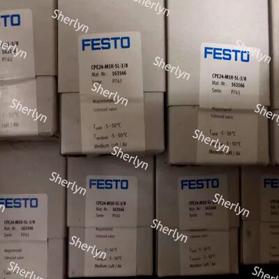 FESTO Air Solenoid Valve CPE18-M1H-3GL-QS-8 163149 3/2, Ditutup, Monostabil