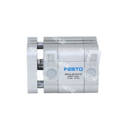 156845 Festo ADVUL-12-10-P-A Silinder Pneumatik Kompak Double Acting Dengan Peredam 12mm Bore 10mm Stroke