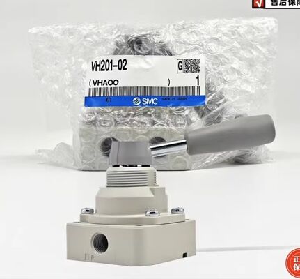 SMC Corporation VH301-02 Manual Valve, 1/4 in. Ukuran Port, Body Mount, Rc Thread, Manual Lever, Seri VH