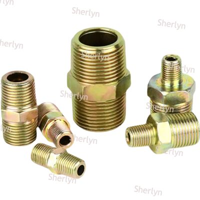 Sambungan Kawat Baja Karbon Mulut Datar Tekanan Tinggi 1 inci