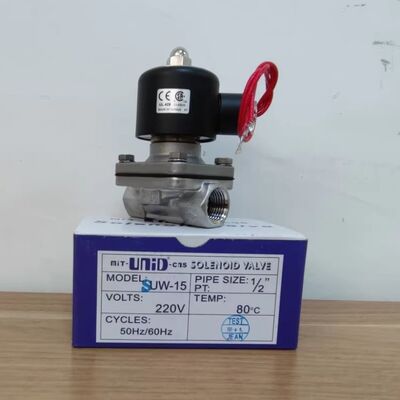 Katup uap, katup air, katup pneumatik, katup solenoid SUW-20 UNID stainless steel