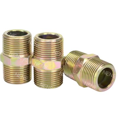 1/8" 1/4" Flat Mouth Union Reducing Adapter Connecting Fitting dengan spesifikasi yang berbeda di kedua ujung