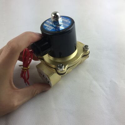 Katup Air Katup Elektromagnetik UW-15 Bodi Tembaga Katup Udara Tertutup Normal Dua Arah