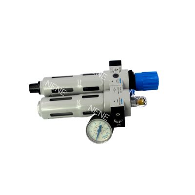 Unit FRL G1/8 Festo FRC-1/8-D-MINI-MPA 8002266 0,5-12bar 40µm Paduan Seng Drain Manual Dengan Pengukur MPA