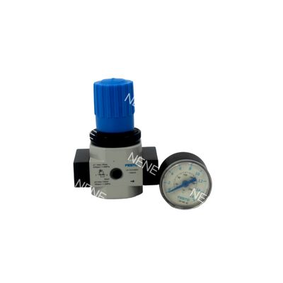 LR-1/4-D-7-MINI 162583 Pressure Regulator Festo G1/4 1600L/min 0.5-7bar Zinc Die-Cast Directly-Acted Diaphragm dengan Pressure Gauge