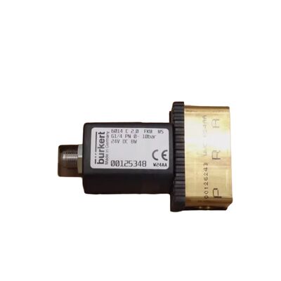Katup Solenoid Aksi Langsung Tertutup Normal 2/2 Arah, Burkert 6013 00126092, Ulir G1/8, Lubang 3.0mm, Bodi Kuningan, Segel FKM, 24VAC 8W, 0-10bar