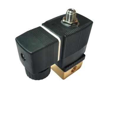 2/2 NC Direct Acting Solenoid Valve 00125304, G1/4 Inch Port, 3.0 Flow Orifice, FKM Sealed Brass Valve, 220V AC Industrial Power, Tekanan Kerja 10bar