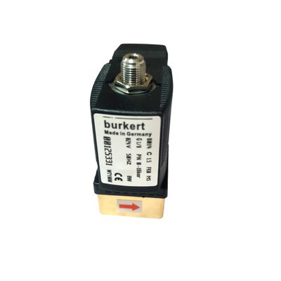 2/2 NC Direct Acting Solenoid Valve 00125304, G1/4 Inch Port, 3.0 Flow Orifice, FKM Sealed Brass Valve, 220V AC Industrial Power, Tekanan Kerja 10bar