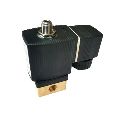 2/2 NC Direct Acting Solenoid Valve 00125304, G1/4 Inch Port, 3.0 Flow Orifice, FKM Sealed Brass Valve, 220V AC Industrial Power, Tekanan Kerja 10bar