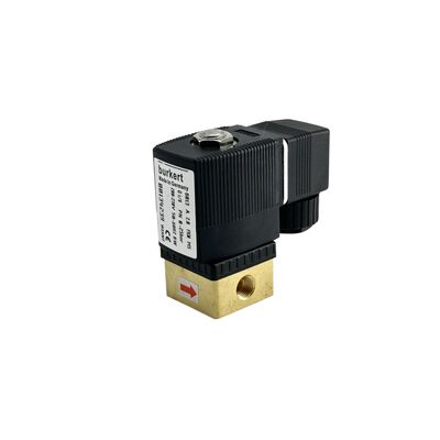 6013 Series BURKERT Solenoid Valve Kontrol Fluida 00134249, Rating Tekanan Tinggi 16bar, Antarmuka G1/8, Lubang 2.5mm, Segel FKM Tahan Korosi, 24VDC 8W