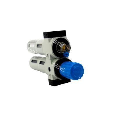 Festo FRC-1/8-D-7-MINI-A 162762 Zinc Alloy FRL 40µm G1/8 Fully Automatic Drain 0.5-7bar With Pressure Gauge