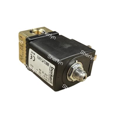 24V DC FKM Segel High-Flow Brass Solenoid Valve Burkert 00270133 G1 1/4 Port, 40mm Orisis, 0.2-16 Bar, Media Temp Sampai +120°C