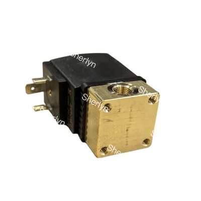 24V DC FKM Segel High-Flow Brass Solenoid Valve Burkert 00270133 G1 1/4 Port, 40mm Orisis, 0.2-16 Bar, Media Temp Sampai +120°C