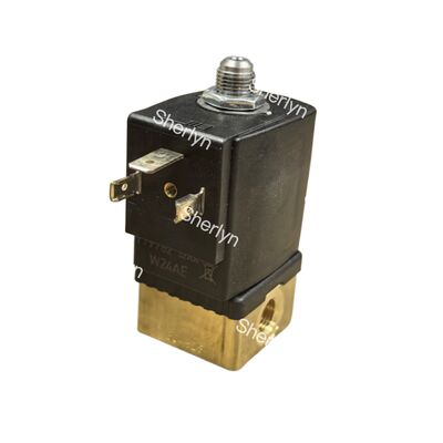 24V DC FKM Segel High-Flow Brass Solenoid Valve Burkert 00270133 G1 1/4 Port, 40mm Orisis, 0.2-16 Bar, Media Temp Sampai +120°C