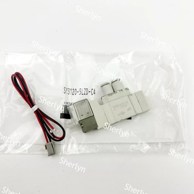 Desain Unit Tunggal dengan Pelabuhan Tubuh, Nilai Cv 0,19 Untuk Drive Silinder Bor Kecil hingga Menengah, SMC SY3120-5LZD-C8 Φ8 Push-in Solenoid Valve, Dengan Indikator LED, Sirkuit Perlindungan Surge Dan Overrid Manual