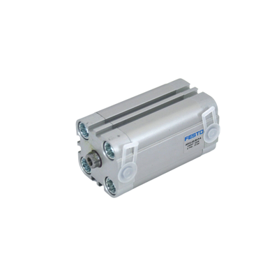 Untuk Dispensing Otomatis ADVU-25-10-A-P-A FESTO 156609 25x10mm Male Thread Compact Circular Cylinder M5 Port Double-Acting Magnetic Piston untuk umpan balik sensor ISO 6432