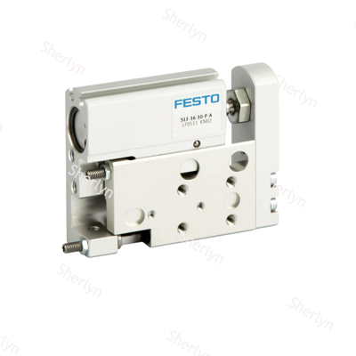 Dua arah Long Stroke Mini Pneumatic Motion Unit FESTO 170510 SLF-10-50-P-A, 10×50mm Wear-resistant Aluminium Guided Slider Mendukung 360° Mounting & Position Sensor Signal Feedback